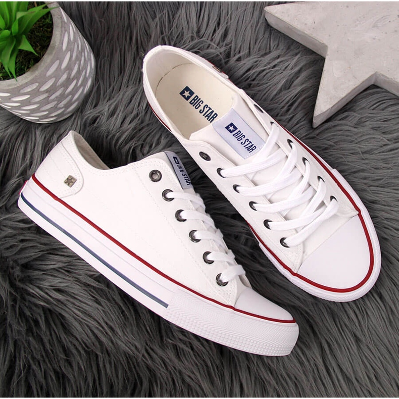Low white sneakers Big Star DD274336 1