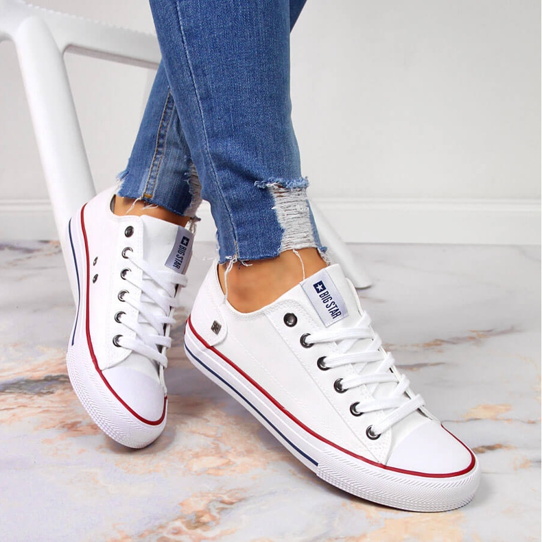 Low white sneakers Big Star DD274336 2