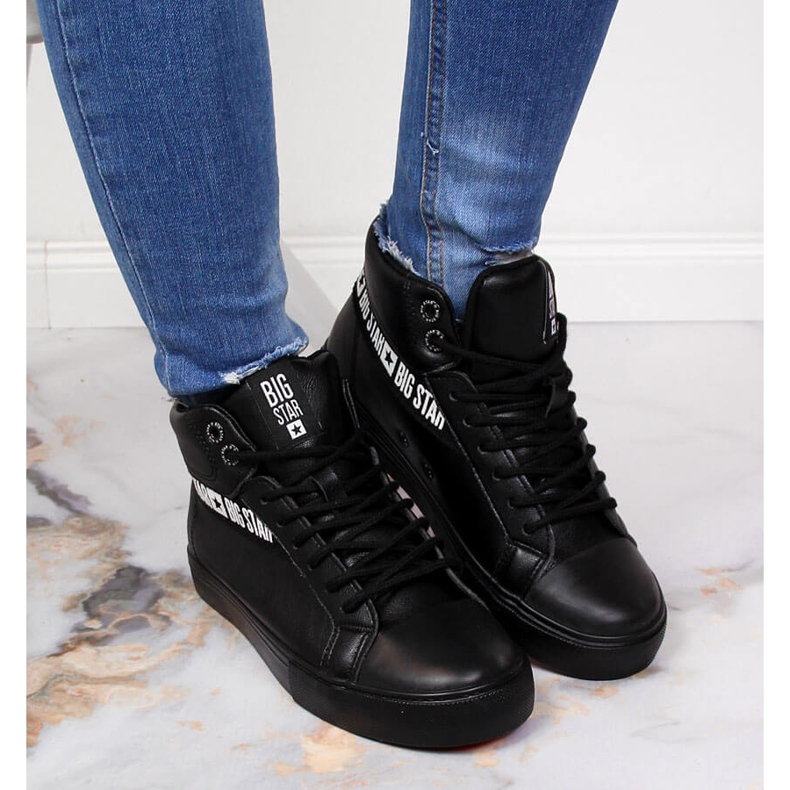 Black high-top trainers Big Star EE274355 2