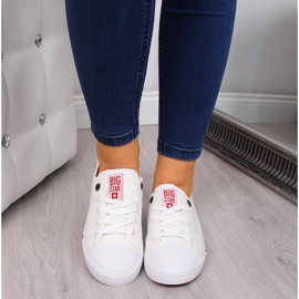 Low-top white textile sneakers Big Star FF274087 2