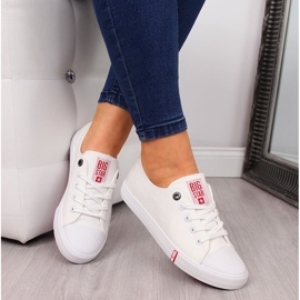 Low-top white textile sneakers Big Star FF274087 1