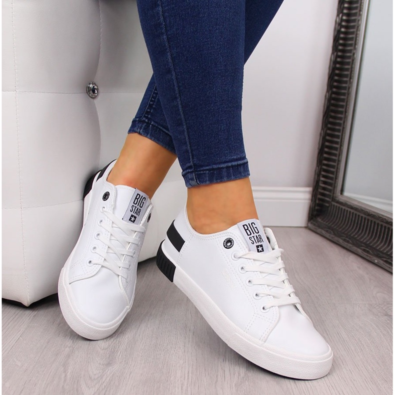 Low-top eco leather white Big Star FF274175 1