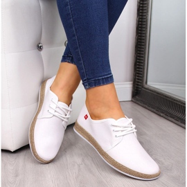 Women's white espadrilles sneakers Big Star FF276043 1