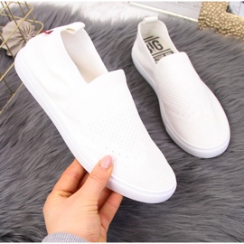 Women's white slip on sneakers Big Star FF274A608 2