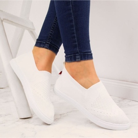 Women's white slip on sneakers Big Star FF274A608 1