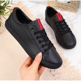 Low-top eco leather black Big Star DD274687 2