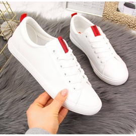 Low-top white eco leather sneakers Big Star DD274685 2