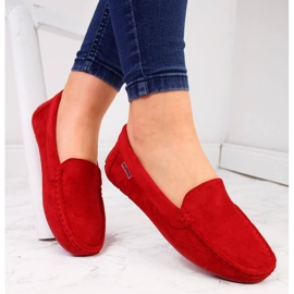 Women's red loafers eVento 1
