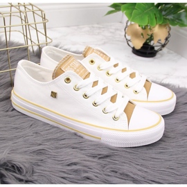 Low-top white textile sneakers Big Star HH274458 2