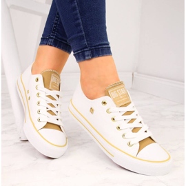 Low-top white textile sneakers Big Star HH274458 1