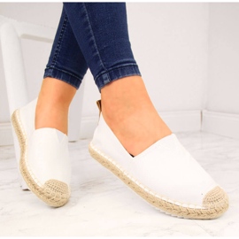 White Big Star HH274493 women's white textile espadrilles 1