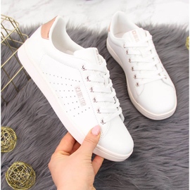 Low-top white eco leather sneakers Big Star DD274583 2