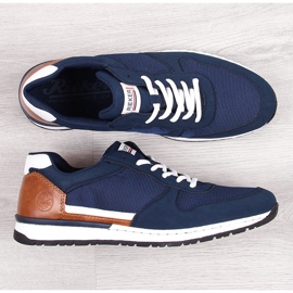 Men's casual navy blue sports shoes Rieker B5129 1 Men's casual navy blue sports shoes Rieker B5129 1