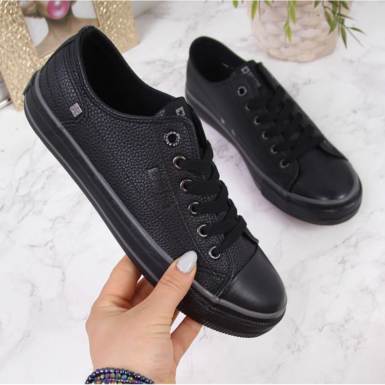 Black eco leather low-top Big Star II274002 2 Black eco leather low-top Big Star II274002 2