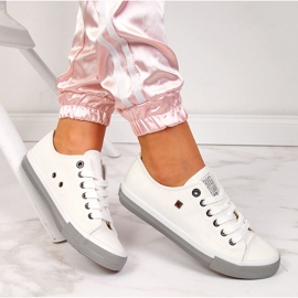 White eco leather low sneakers Big Star II274230 1