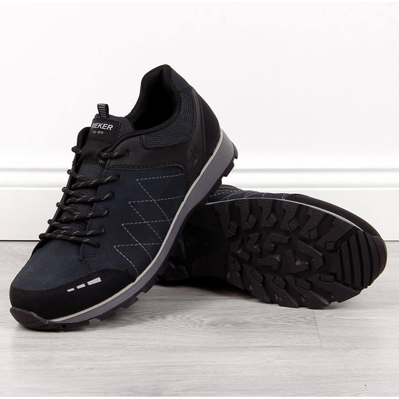 Men's navy blue shoes Rieker B5720-01 1