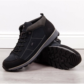 Men's navy blue Rieker F5740-00 warm boots 1