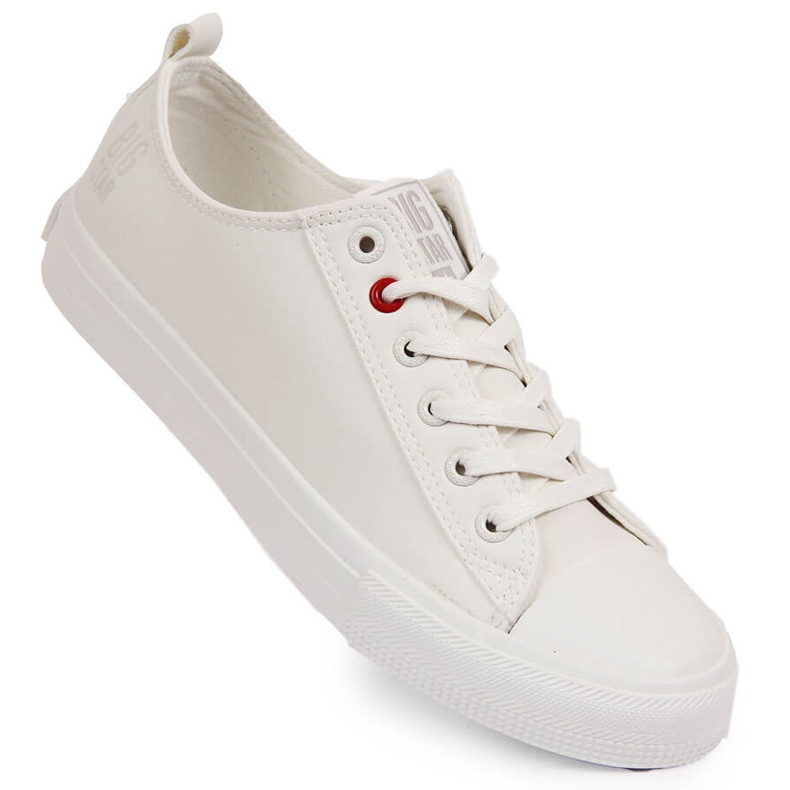 Low-top white eco-leather sneakers Big Star JJ274007 1