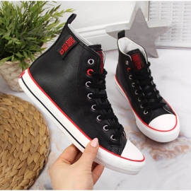 High-top black eco-leather sneakers Big Star JJ274131 1