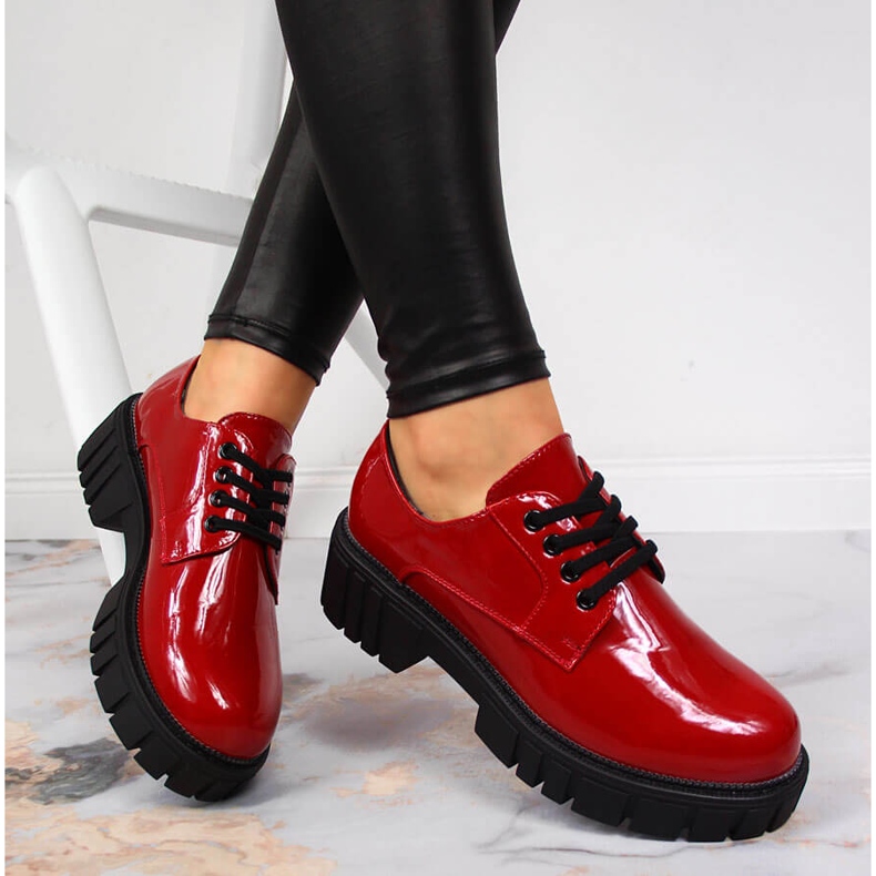 Women's boots with platform red Laura La.Fi 2