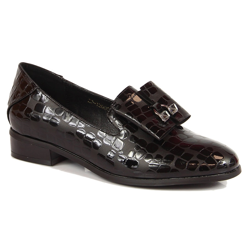 Slip-on lacquered black Potocki shoes 1
