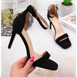 Black Vinceza high heels sandals 1