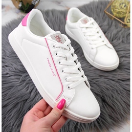 Women's white sneakers with eco leather Cross Jeans JJ2R4024C 2 Women's white sneakers with eco leather Cross Jeans JJ2R4024C 2