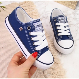 Children's navy blue Big Star FF374202 sneakers 1
