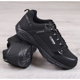 Men's black waterproof trekking sports shoes DK 1 Men's black waterproof trekking sports shoes DK 1
