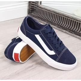Atletico navy blue children's sneakers 1
