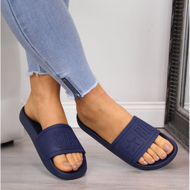 Big Star DD274A269 navy blue rubber beach slippers 1 Big Star DD274A269 navy blue rubber beach slippers 1