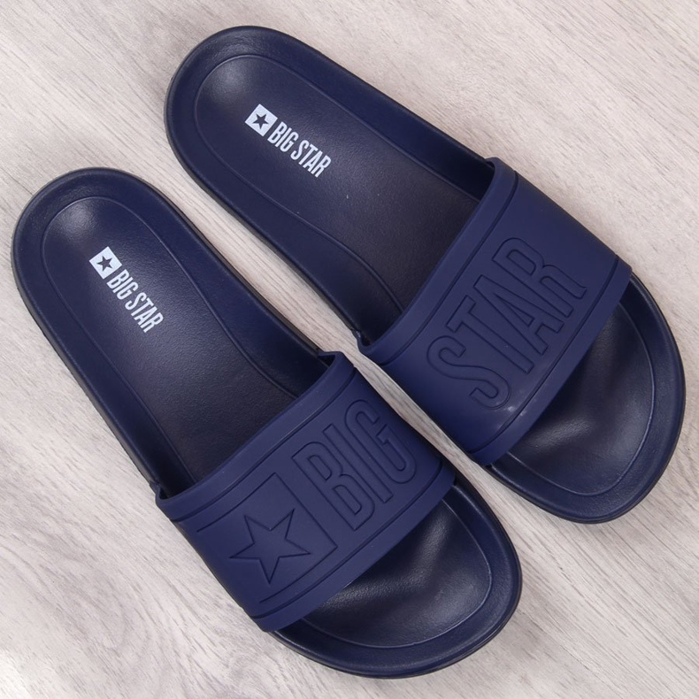 Children's rubber beach slippers navy blue Big Star DD374155 2