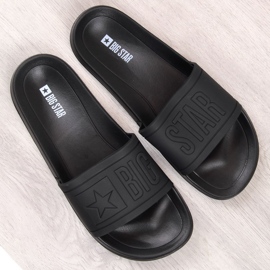 Children's black rubber beach slippers Big Star DD374157 2