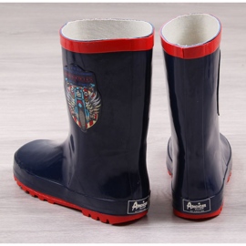 Boys' waterproof navy blue American Club galoshes 1
