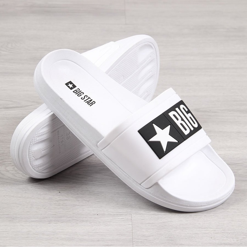 White rubber beach slippers Big Star DD274A264 2