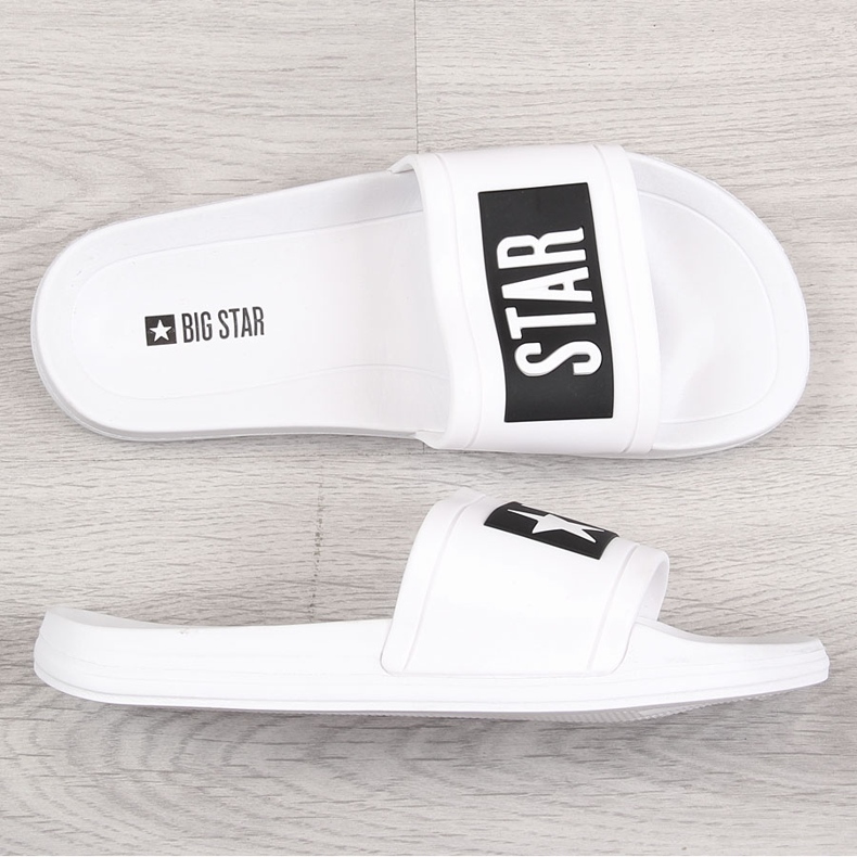 White rubber beach slippers Big Star DD274A264 1