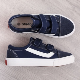 Atletico navy blue velcro children's sneakers 1 Atletico navy blue velcro children's sneakers 1
