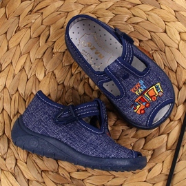 Slippers boys sandals home navy blue Nazo 2