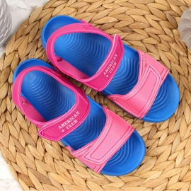 American Club velcro foam sandals for girls pink 2 American Club velcro foam sandals for girls pink 2