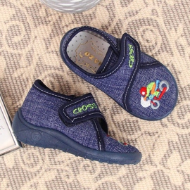 Navy blue Nazo home boys slippers 2