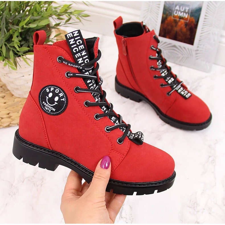 Red Vinceza warmer girls' workers 1