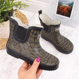 American Club khaki children's galoshes green 1