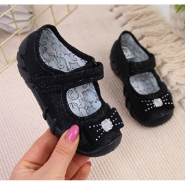 Black Befado girls' ballerinas slippers velcro 1 Black Befado girls' ballerinas slippers velcro 1