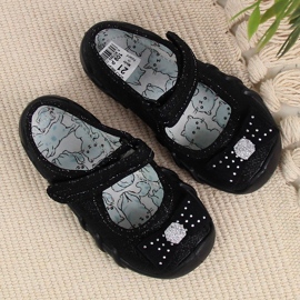 Black Befado girls' ballerinas slippers velcro 2 Black Befado girls' ballerinas slippers velcro 2