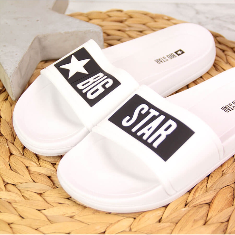 Children's white pool slippers Big Star DD374151 black 1