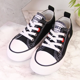 Children's sneakers low black Big Star HH374090 white 2