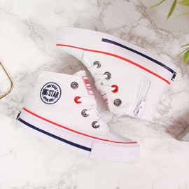 Children's white zip-up sneakers Big Star HH374083 2