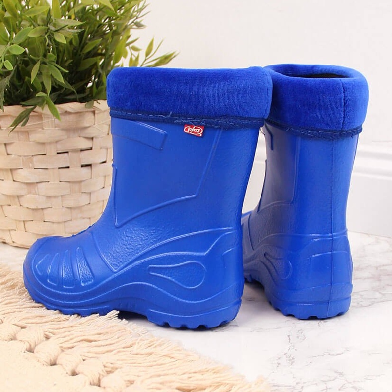 Children's snow boots with a removable undersuit, blue Befado 1