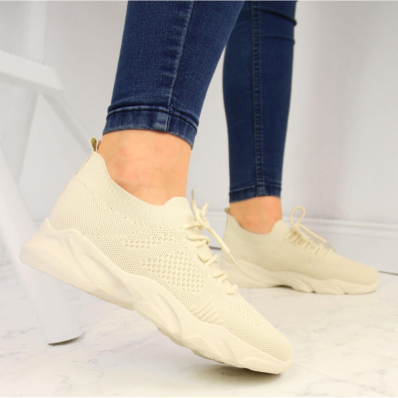 Beige Filippo women's socks sports shoes 2