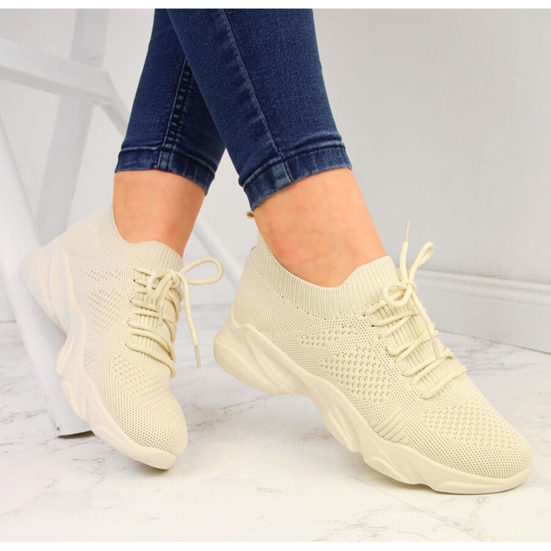 Beige Filippo women's socks sports shoes 1